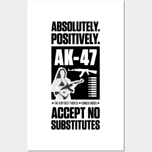 AK-47 Jackie Brown reference (black version) Posters and Art